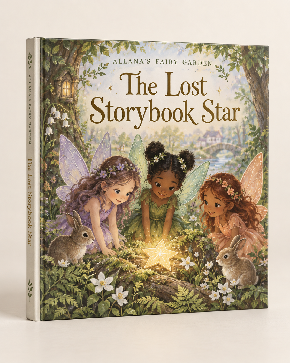 AI cover concept for The Lost Storybook Star by Allana’s Fairy Garden; book not yet produced